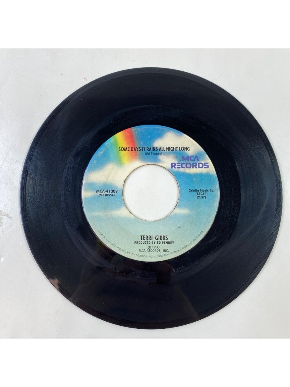 Terri Gibbs Somebodys Knockin  Some Days It Rains 1980 45 MCA Records 7" Vinyl